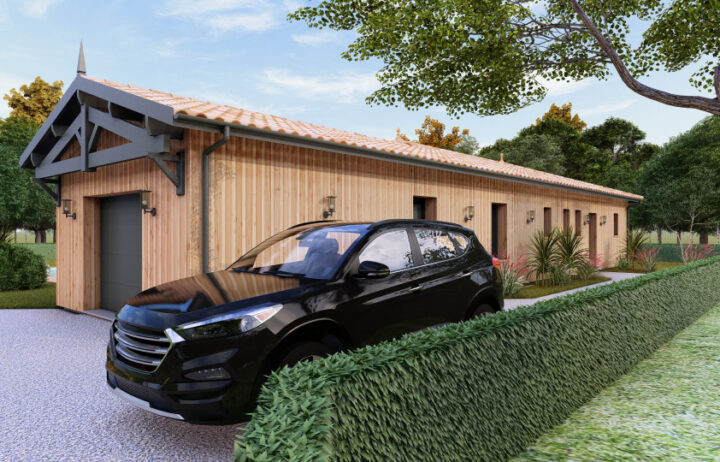 votre maison de 190m2 sur un terrain de 745m2 sur la commune de Le Porge au prix de 674000&euro; avec Alpha Constructions